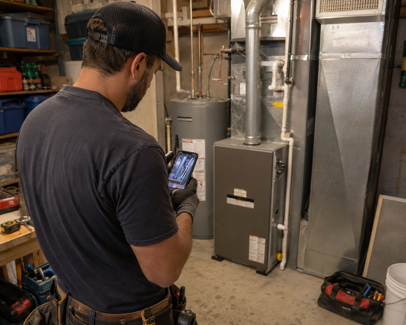 HVAC maintenance and service documentation